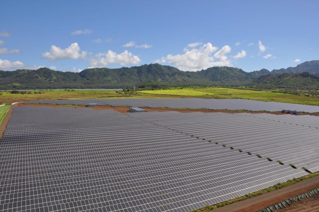 Kauai Island Utility CooperativeHawaii's largest solar farm in Koloa, Hawaii. The state relies heavily on solar energy.