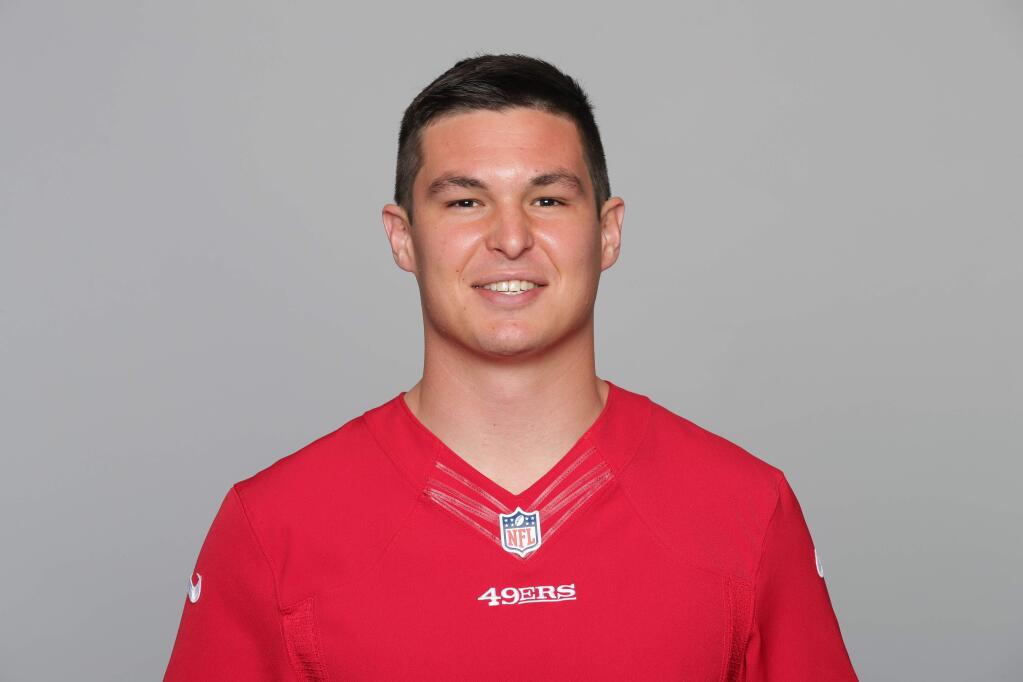 This is a 2018 photo of Nick Mullens of the San Francisco 49ers NFL football team. This image reflects the San Francisco 49ers active roster as of Wednesday, May 2, 2018 when this image was taken. (AP Photo)