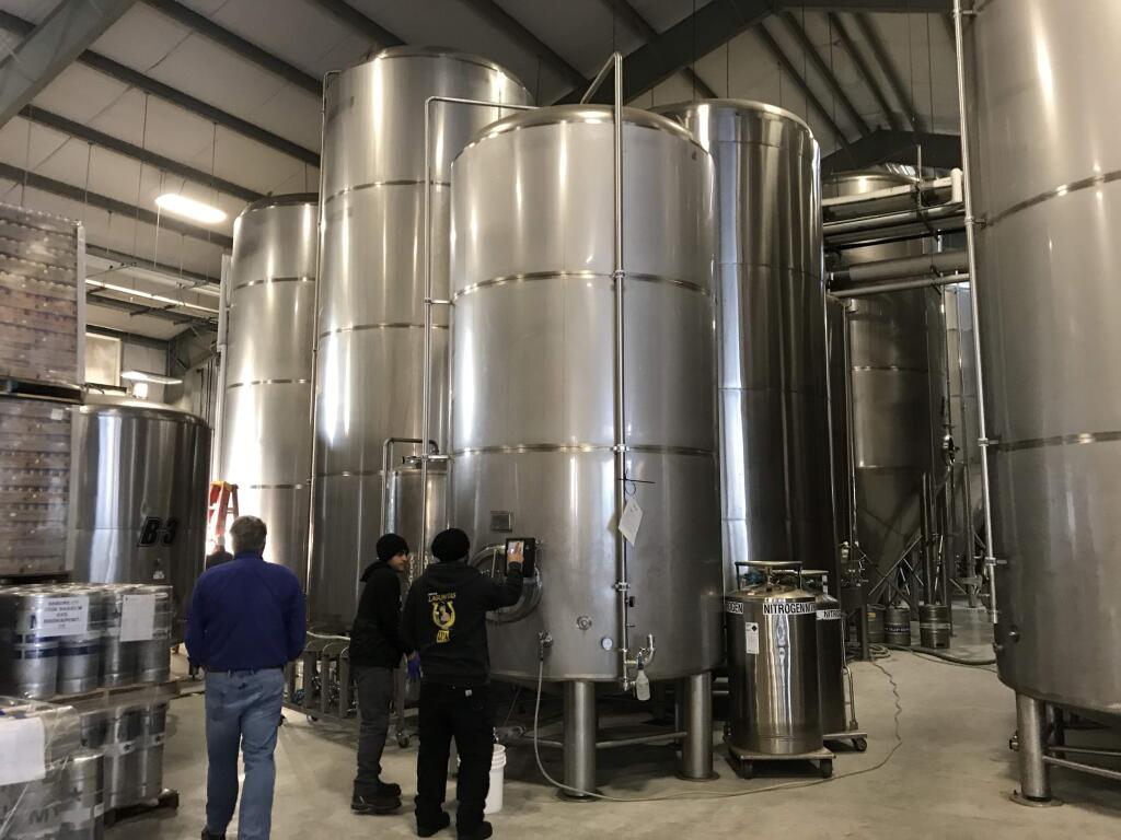 The brewing facilities at Anderson Valley Brewing Co. in Boonville. (ANDERSON VALLEY BREWING CO.)