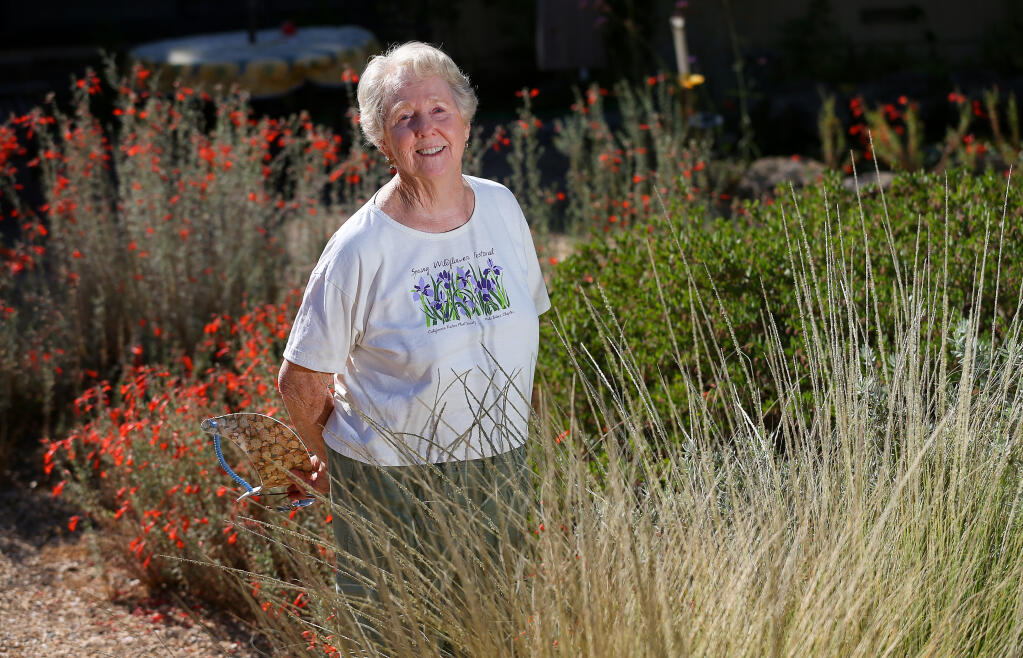 Liz Parsons has been involved with the Native Plant Society since its founding in 1972. (Christopher Chung/ The Press Democrat)