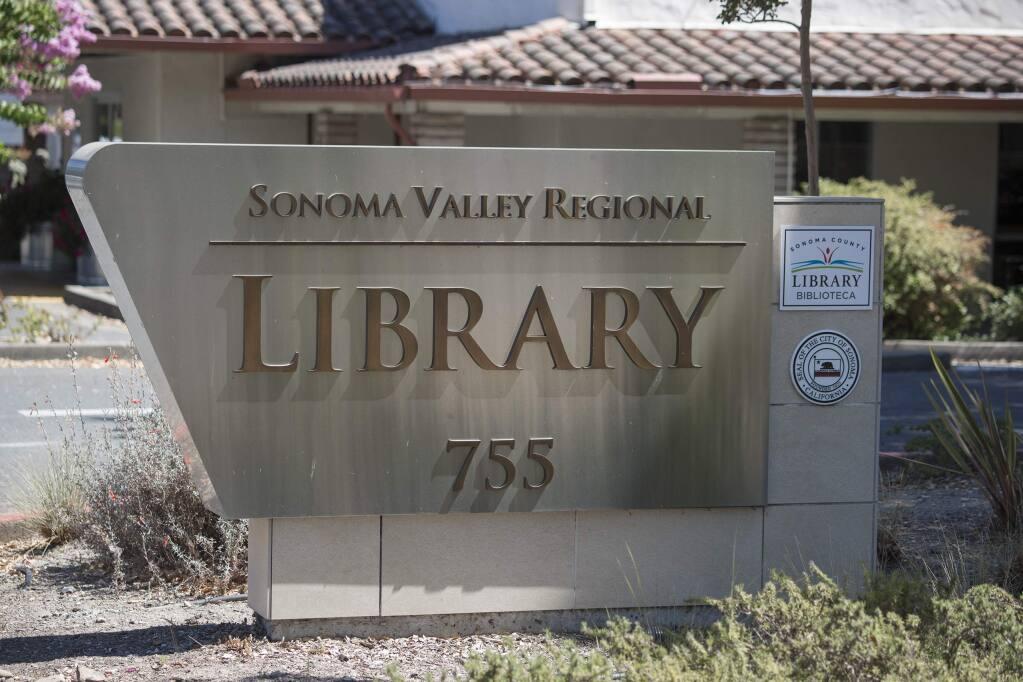 The Sonoma Valley Library, one of 14 county locations for storing library materials.