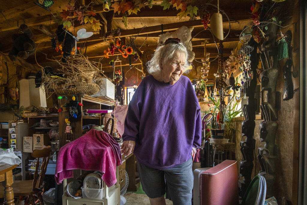 Santa Rosa resident Betty Racicot, 82, felt let down by city and county services after she was terrorized by a man she took under her roof. Advocates say it was a classic example of elder abuse Wednesday, June 1, 2022. (John Burgess / The Press Democrat)