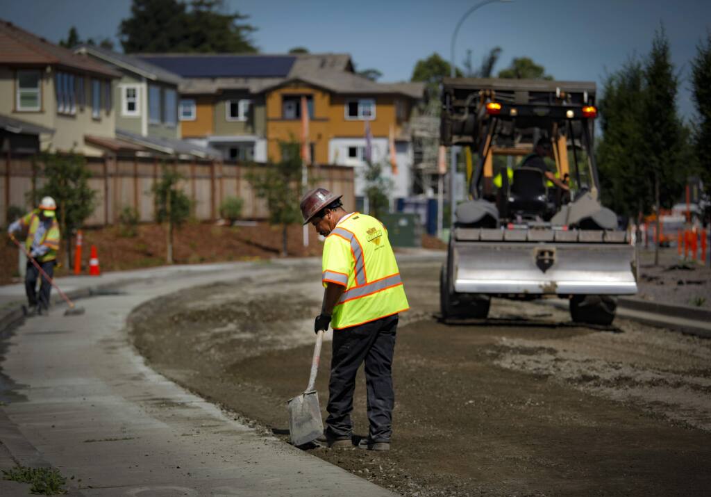 Petaluma, CA, USA._Monday, June 10, 2019. Road work on Sonoma Mountain Parkway in June added 19 ADA compliant curb ramps. (CRISSY PASCUAL/ARGUS-COURIER STAFF)
