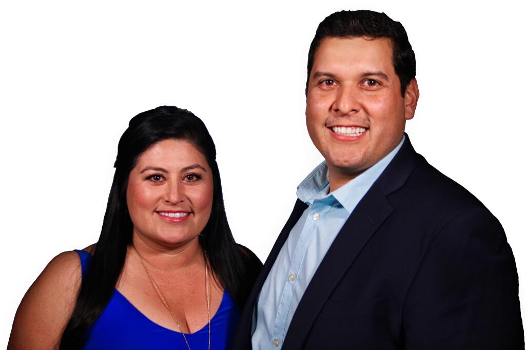 Julissa and Will Marcencia, owners of Wine Down Media in Napa, are among North Bay Business Journals 2018 Latino Business Leadership Awards winners. (JEFF QUACKENBUSH / NORTH BAY BUSINESS JOURNAL)
