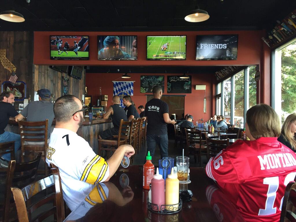 With several TVs showing sporting events, Taps in Petaluma is a great place to catch a game. JULI LEDERHAUS FOR THE ARGUS-COURIER