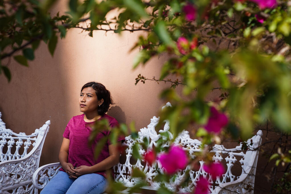 Martha Patricia Méndez in Guerrero, Mexico on Sept. 11, 2021. Méndez said that she arrived at a hospital in Veracruz bleeding heavily after taking an abortion pill, but that the staff made her wait for hours before being seen by a specialist. (Marian Carrasquero/The New York Times)