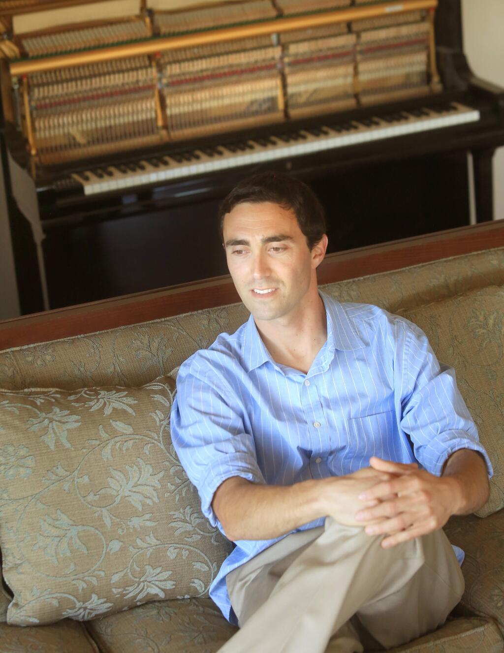 -Pianist Beau Flasher of Sebastopol suffered a fall that cut tendons in his right hand. After several years of therapy, he's back on the stage again.