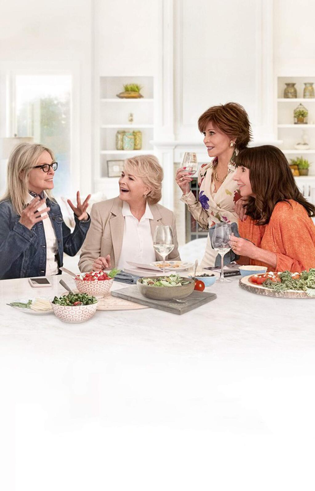 Diane Keaton, Candice Bergen, Jane Fonda and Mary Steenburgen star in 'Book Club,' about four old friends whose book club takes up 'Fifty Shades of Grey.' (Paramount Pictures)