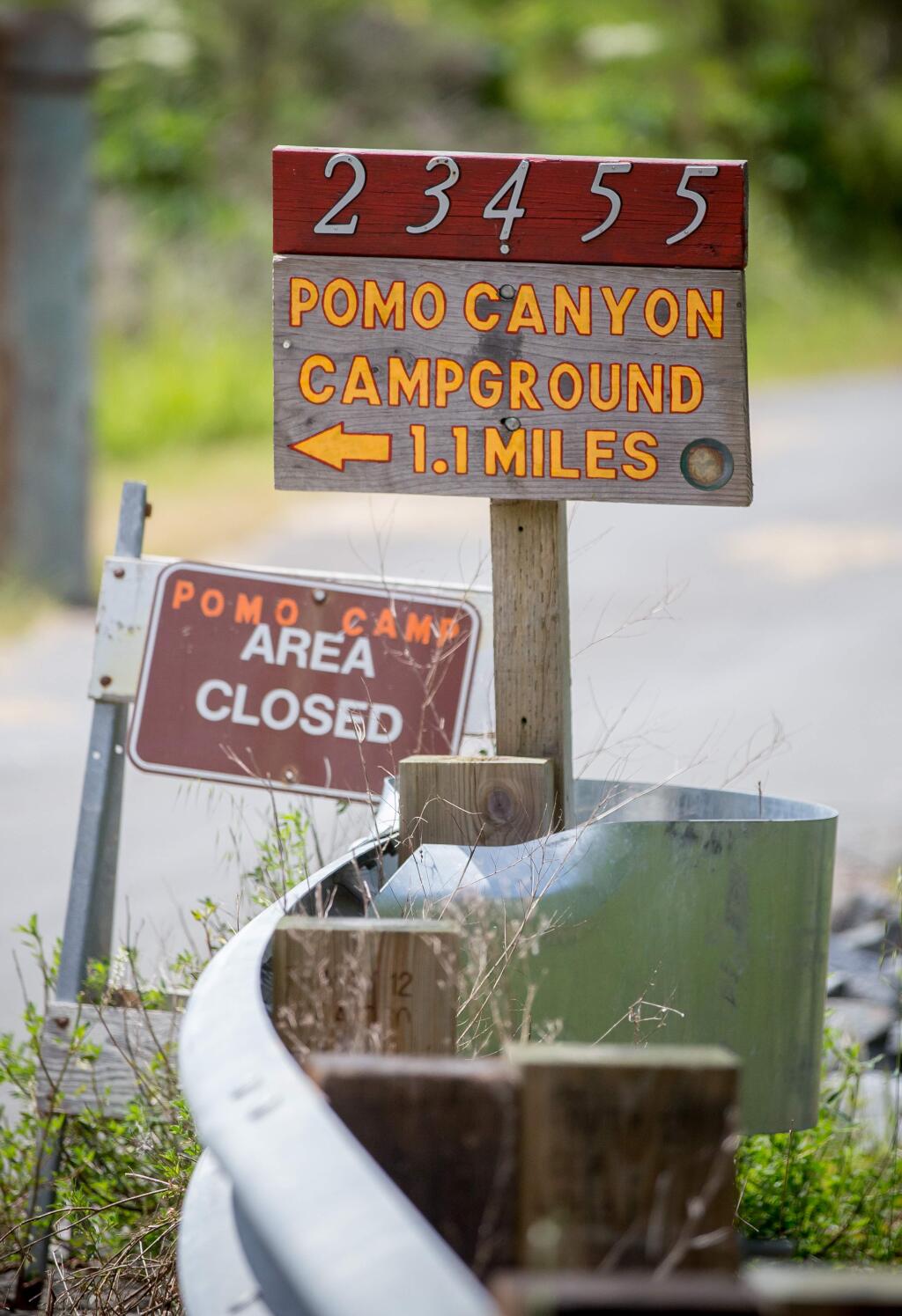 Jeremy portje / For the press DemocratPomo Canyon Environmental Campground near Jenner was closed until this week.