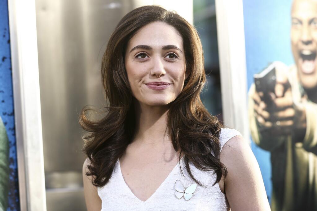 FILE - In this April 27, 2016, file photo, Emmy Rossum attends the LA Premiere of 'Keanu' held at ArcLight Cinerama Dome Theater in Los Angeles. The Los Angeles Times reported on March 28, 2017, that $150,000 in jewelry was taken from Rossum's home in a burglary. (Photo by John Salangsang/Invision/AP, File)