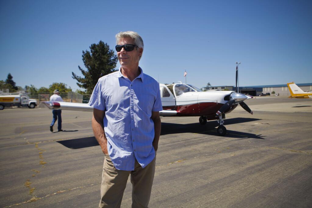 Petaluma, CA, USA. Monday, August 08, 2016._ Paul Spongberg is President of PAPA (Petaluma Area Pilots Association), a group of pilots and friends of the Petaluma Airport. Formed in 1978, PAPA holds monthly meetings, sponsors monthly Display Days for antique and classic aircraft, hosts educational seminars, and provides aviation-related scholarships. (CRISSY PASCUAL/ARGUS-COURIER STAFF)