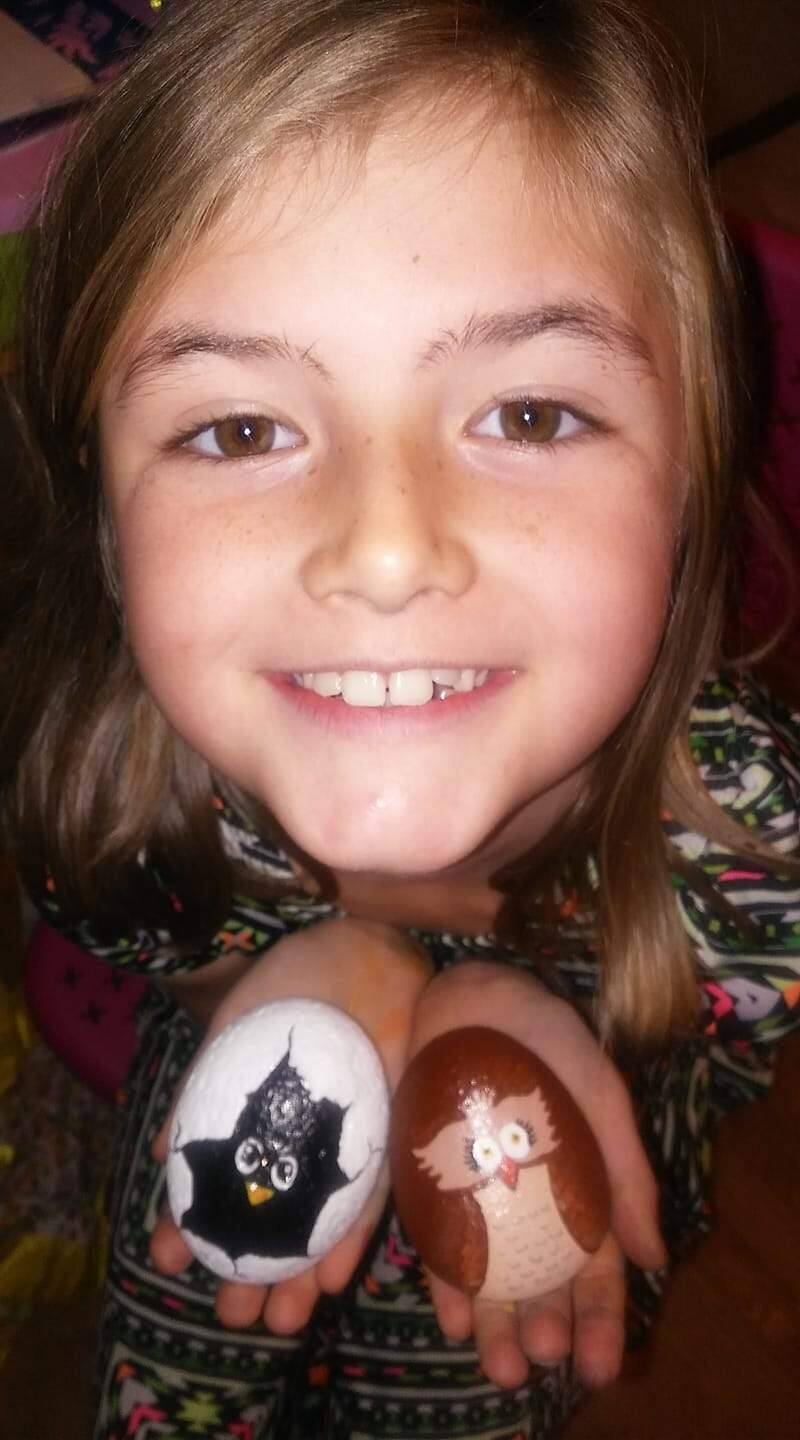Becca Sach of Cloverdale once found two painted rocks in one day. (Photo Credit: Toni Sach)