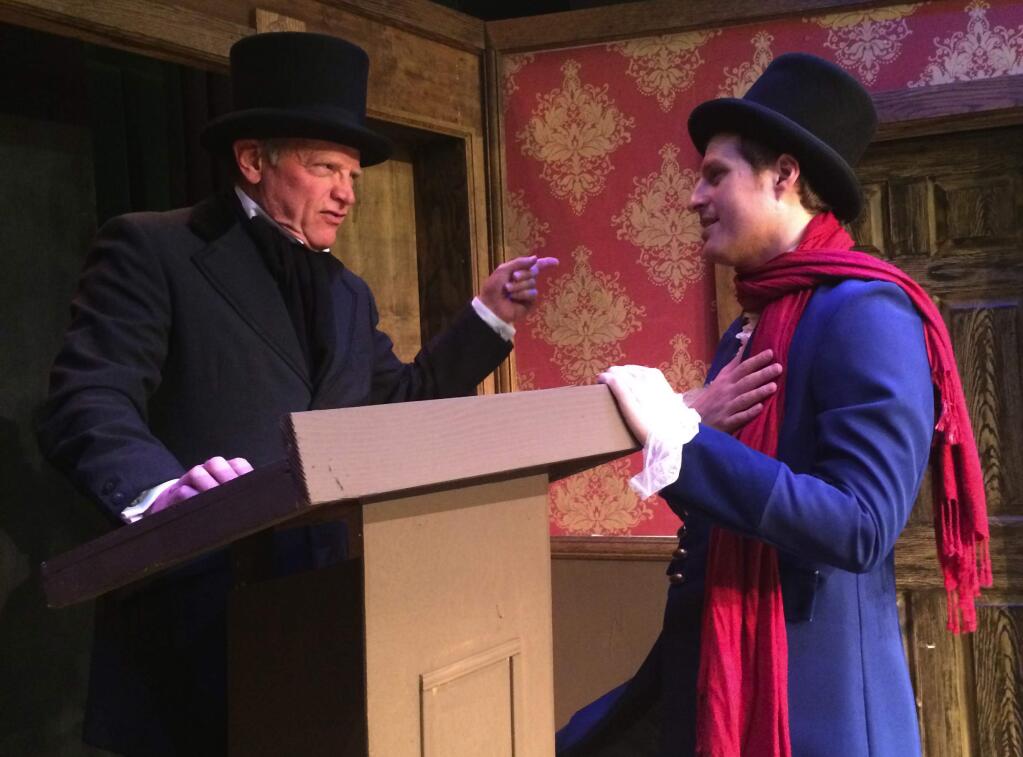 Submitted photoBob Smith, left, is Ebenezer Scrooge and Daniel Jimenez is Bob Cratchett in the Sonoma Community Center's production of 'A Christmas Carol.'