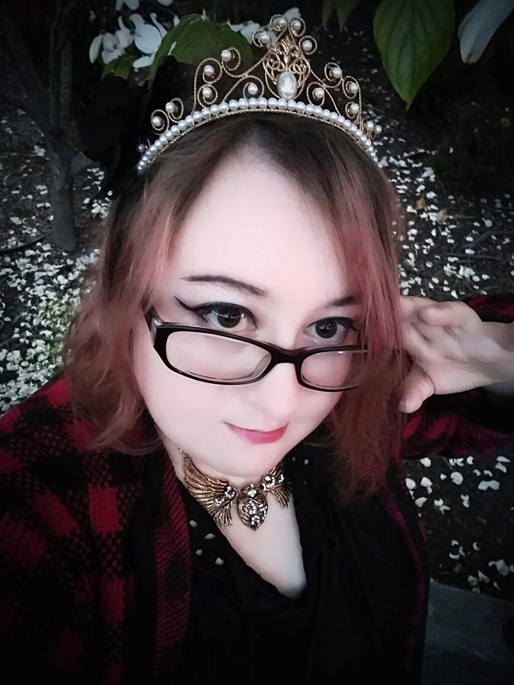 LAUREL GALLOWAY. 2018 Laurel Galloway, one of the planners of the Hella Gay Prom themed OUT-er Space.in Sebastopol. She is wearing the tiara she'll wear to the prom (her first). It was a gift from the Antique Society in Sebastopol. Queer Prom, as it is also affectionately known, is hosted by Positive Image, a Santa Rosa nonprofit organization that provides services to LGBTQ youth aged 12 to 24. All are invited to the prom, which is sober, scent-free and chaperoned by nearly two dozen volunteers, many of them parents of the kids attending.
