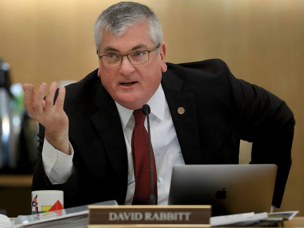 Sonoma County Supervisor David Rabbitt in 2018. (Kent Porter/The Press Democrat)