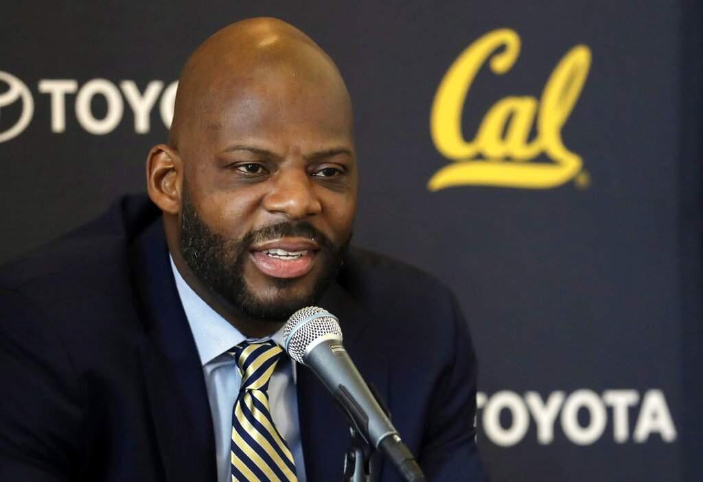 Wyking Jones fields questions during a press conference to announce his new appointment as Cal's men's basketball coach. Jones faces a daunting task in his first season coaching Cal guiding an inexperienced roster that lost its star power. (AP Photo/Marcio Jose Sanchez, File)