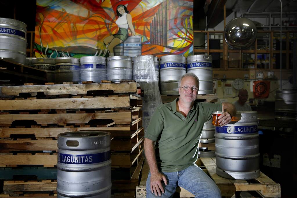 Founder and owner Tony Magee at Lagunitas Brewing Co. in Petaluma, on Tuesday, Sept. 8, 2015. (Beth Schlanker / The Press Democrat)