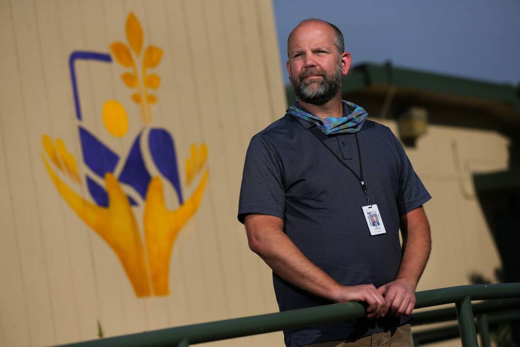 Eric Lofchie is the mental health clinical supervisor for Santa Rosa City Schools and has overseen how school therapists and psychologists have adapted to provide mental health services during the coronavirus pandemic.(Christopher Chung/ The Press Democrat)