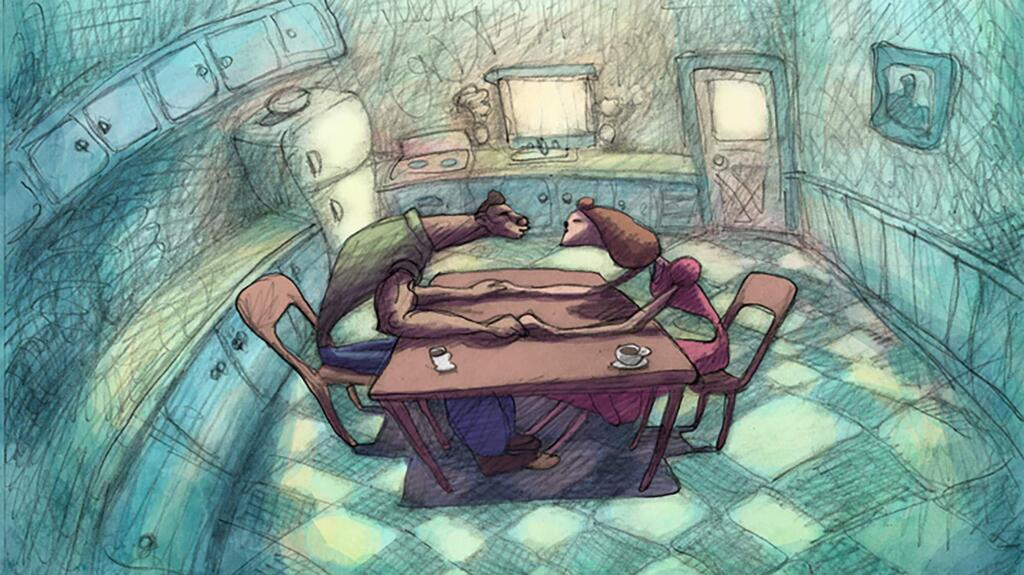 'Cheatin',' an animated feature film from Bill Plympton, follows a couple, Jake and Ella, from first meeting to marital crisis. (PLYMPTOONS)