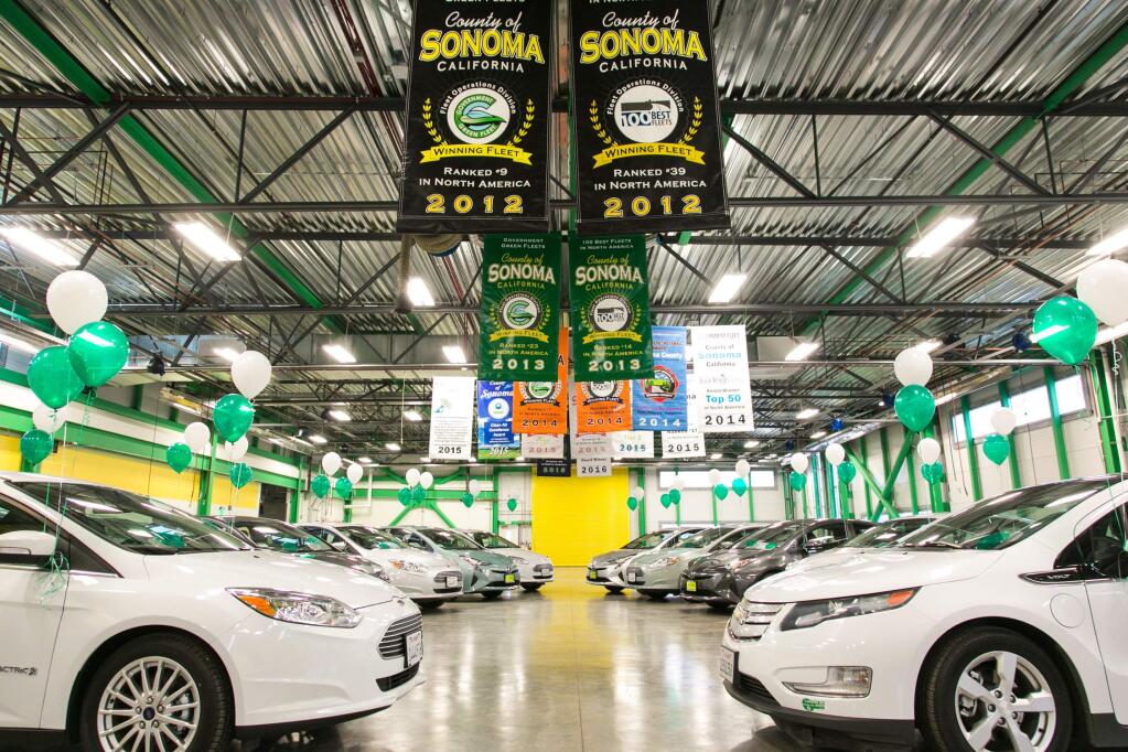 Construction on Sonoma Countys new $9.5 million Fleet and Materials Lab facility was recently completed on time and within budget, providing a new home for the Countys green fleet.