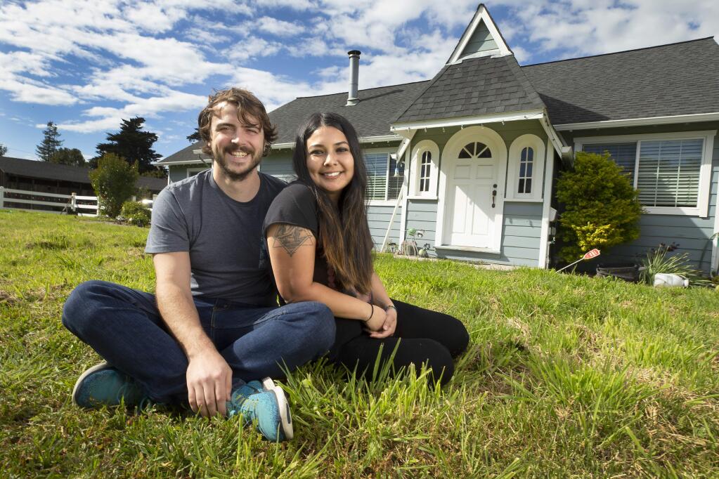 Julian and Zaira Castro have put in an offer on their own home in Santa Rosa, but are questioning their decision in the face of a declining housing market caused by the coronavirus. The couple currently lives with Julian's parents in west county. (John Burgess/The Press Democrat)