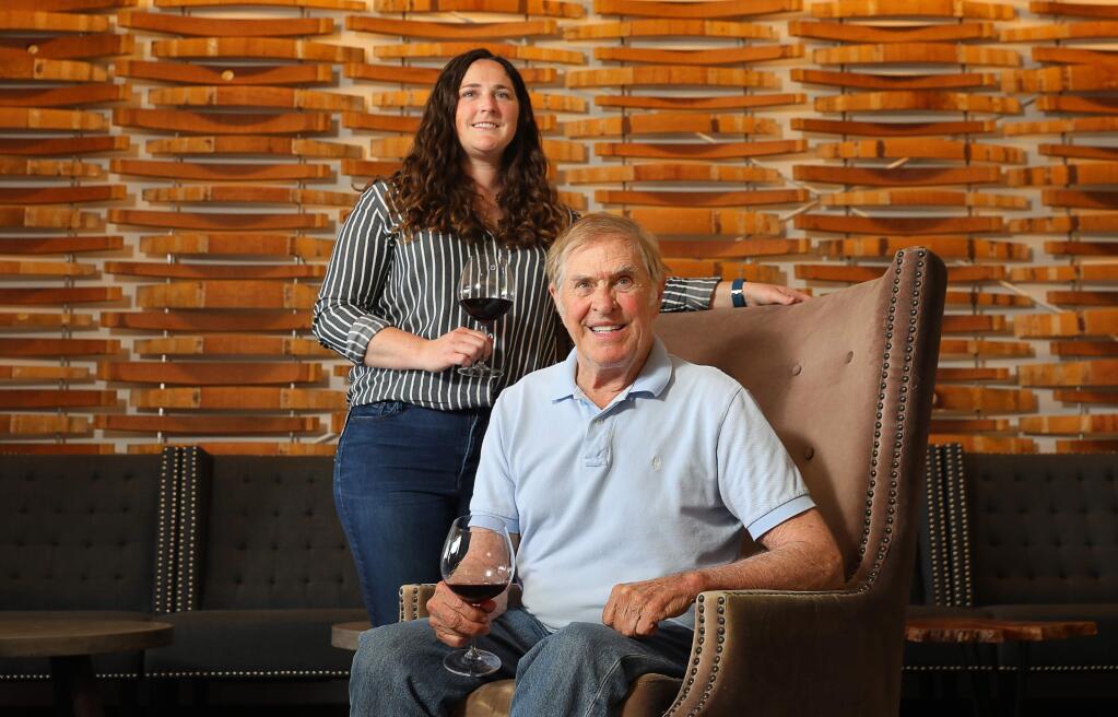 Brice Jones still serves as the president of Emeritus Vineyards, which is now run by his daughte,r Mari Jones, the chief operating officer. (Christopher Chung / The Press Democrat)