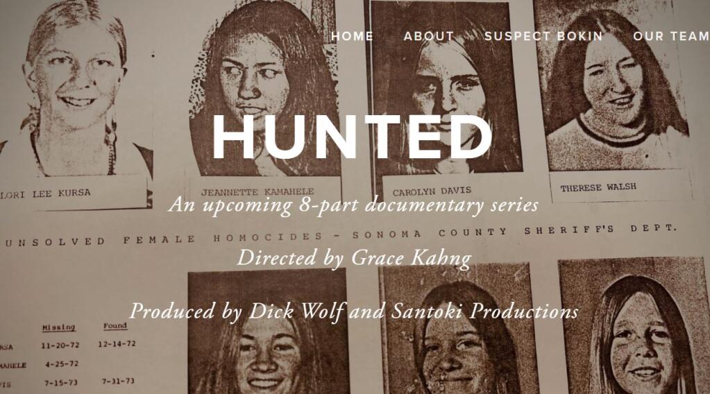 A screenshot from the website for “Hunted” about the Santa Rosa Hitchhiker Murders. (hitchhikerkiller.com)