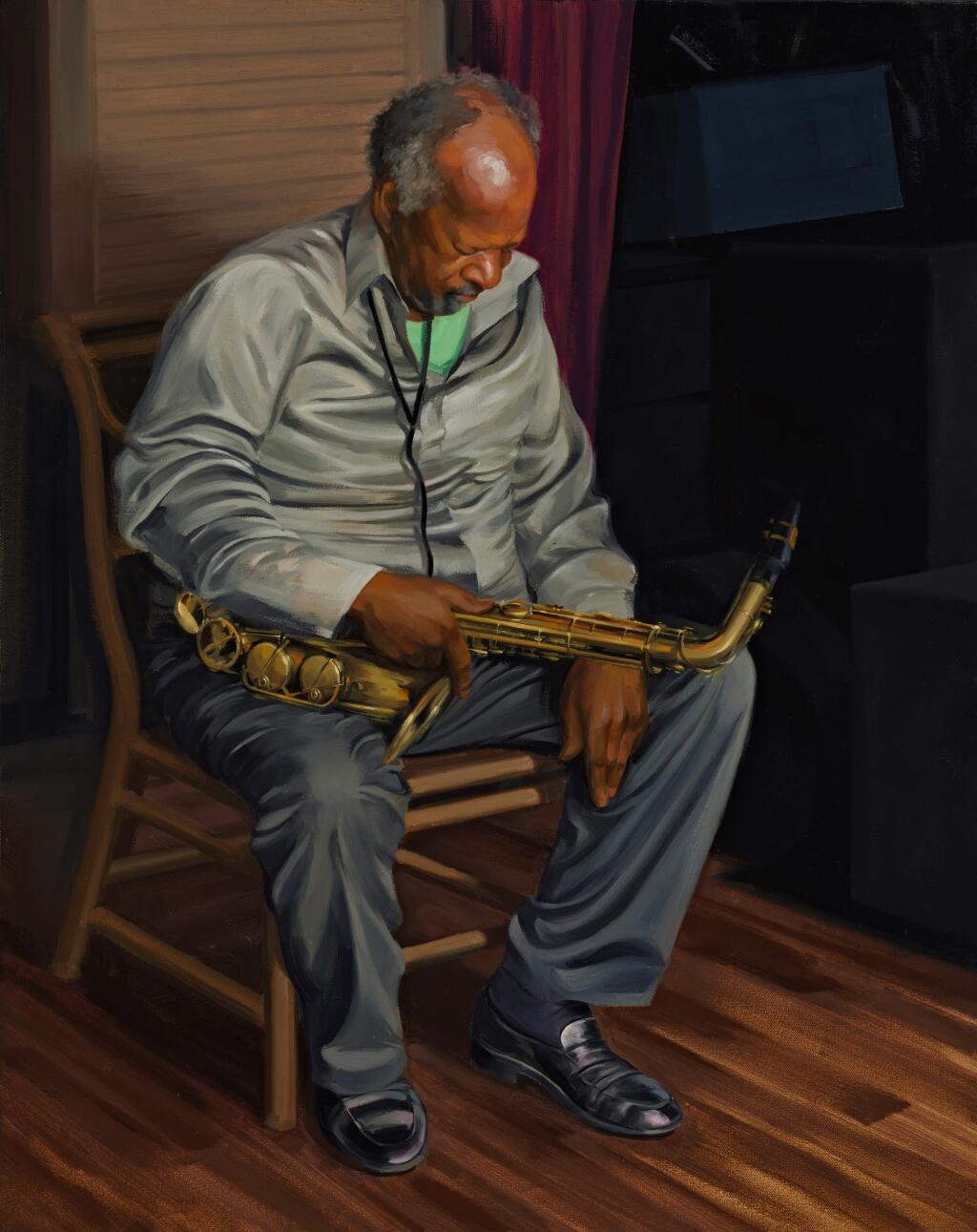 “Bishop Norman Williams” by Lewis Bangham, oil on canvas, 2017. Bangham is one of 90 artists participating in this year’s Art at the Source open studio tours. (Photo: Lewis Bangham.)