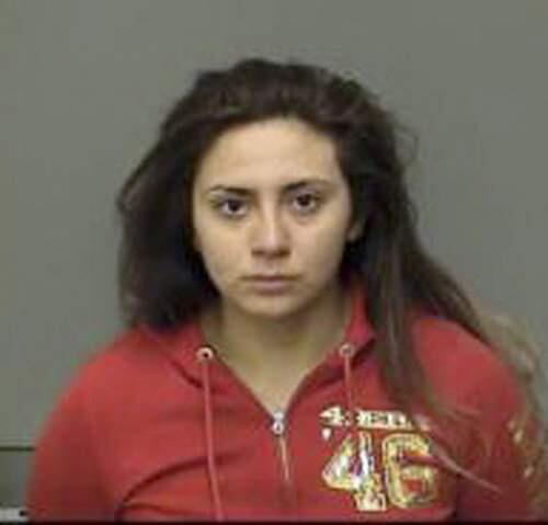 This July 22, 2017 photo provided by the Merced County Sheriff, shows Obdulia Sanchez in Merced, Calif. Sanchez has been arrested in California on suspicion of causing a deadly crash that she recorded live on Instagram. She was booked into the Merced County Jail on suspicion of DUI and vehicular manslaughter after Friday's crash that killed her 14-year-old sister and badly injured another 14-year-old girl. (Merced County Sheriff via AP)