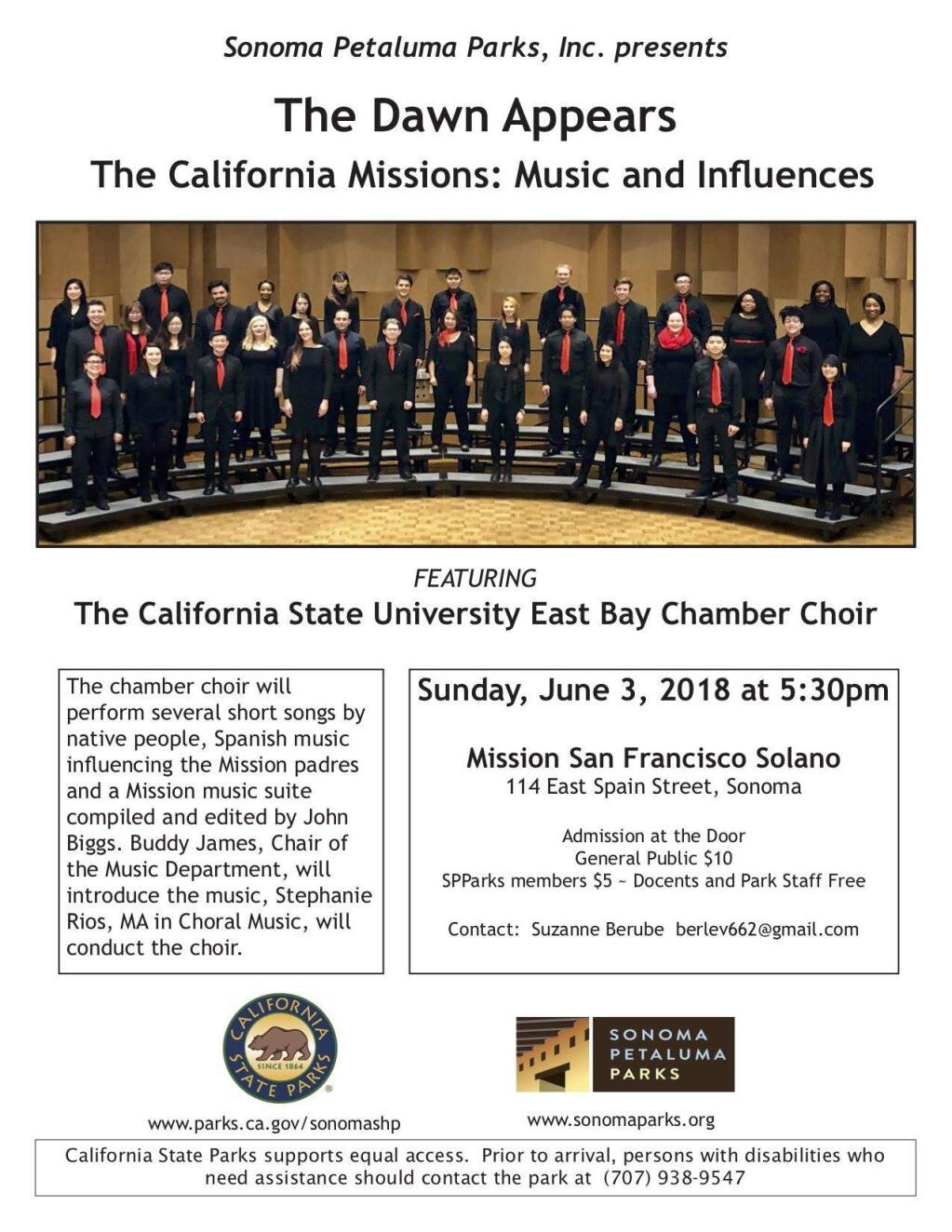 The flyer for the Mission concert.
