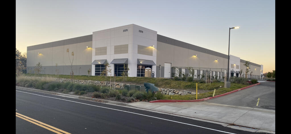 The class A 104,000-square-foot industrial facility at 2370 N. Watney Way, Fairfield, completed in June 2020, was built to respond to growing demand. (courtesy photo) 2020