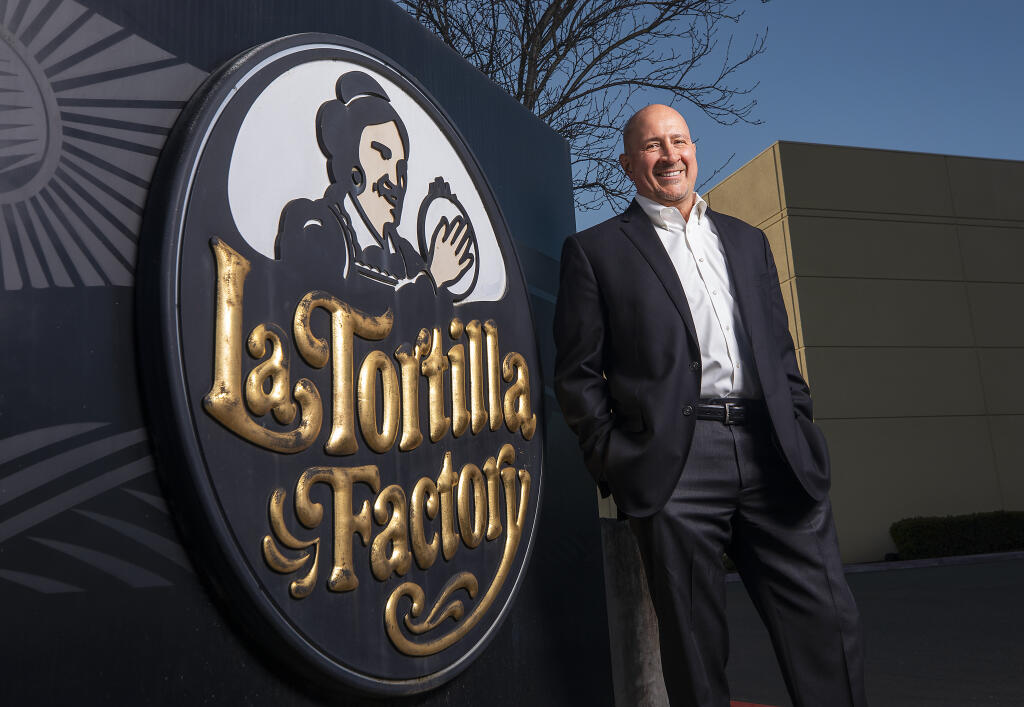 Jeff Ahlers, CEO of La Tortilla Factory, sold a majority of the company to Idaho-based Flagship Food Group. The influx of investment money will help the Santa Rosa-based company grow its national brand.  (John Burgess/The Press Democrat)