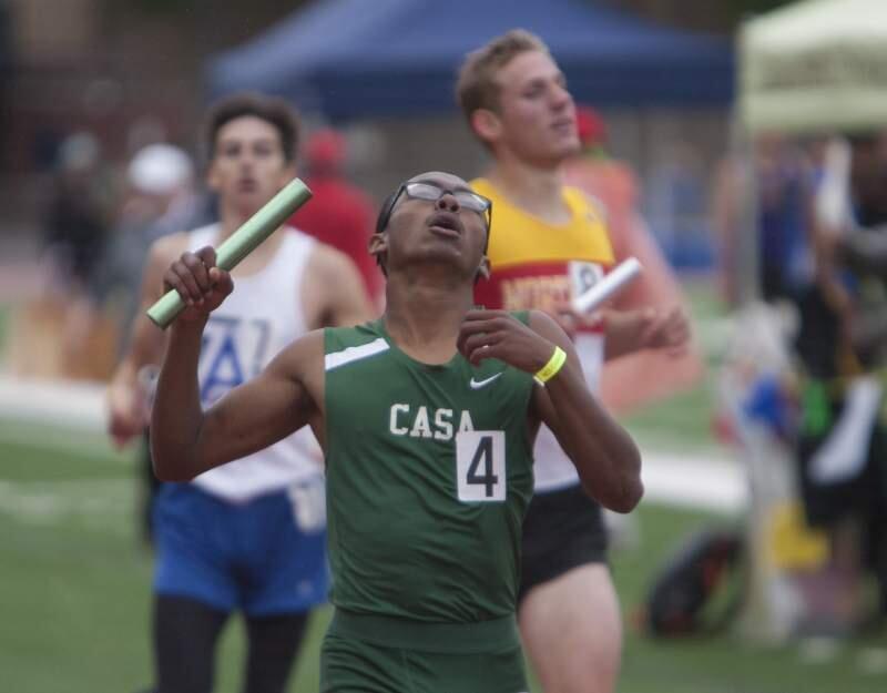The Casa Grande 4x400 relay team finished third in the Meet of Champions to earn a spot in the CIF State Meet.(Frankie Frost/Special to the (Press Democrat)