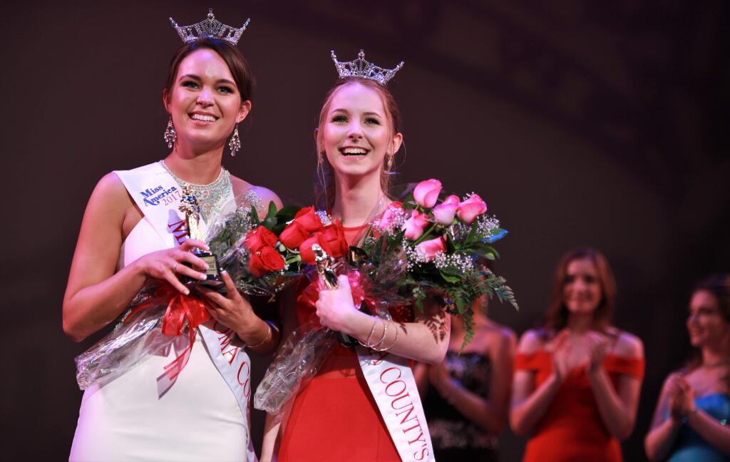 Kristina Schmuhl was crowned Miss Sonoma County 2017 and Stephanie Kelly Ostendorf was crowned Miss Sonoma County's Outstanding Teen 2017 at Spreckels Performing Arts Center in Rohnert Park, Saturday March 4th, 2017. (Photo by Will Bucquoy)
