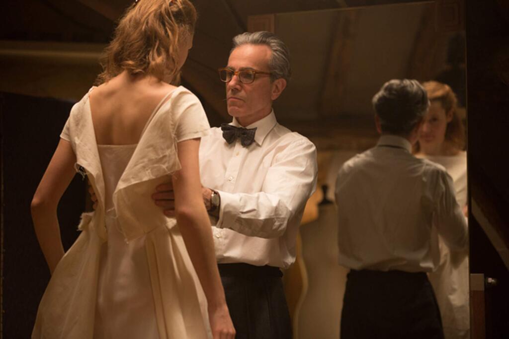 A waitress (Vicky Krieps) catches the eye of a fashion designer (Daniel Day-Lewis) and becomes his muse and lover in Paul Thomas Anderson's “Phantom Thread.” (LAURIE SPARHAM/ FOCUS FEATURES)