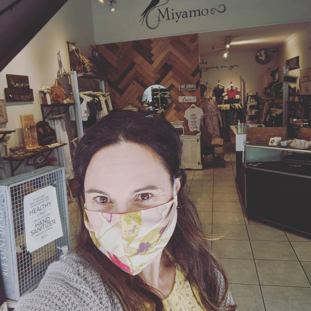 Becky Anderson started Miyamo women’s clothing store in downtown Napa 16 years ago, and now she’s hoping her loyal clientele can hang on when a number of their businesses are forced to close under measures to control the coronavirus outbreak. (Facebook / MiyamoBoutique) May 22, 2020
