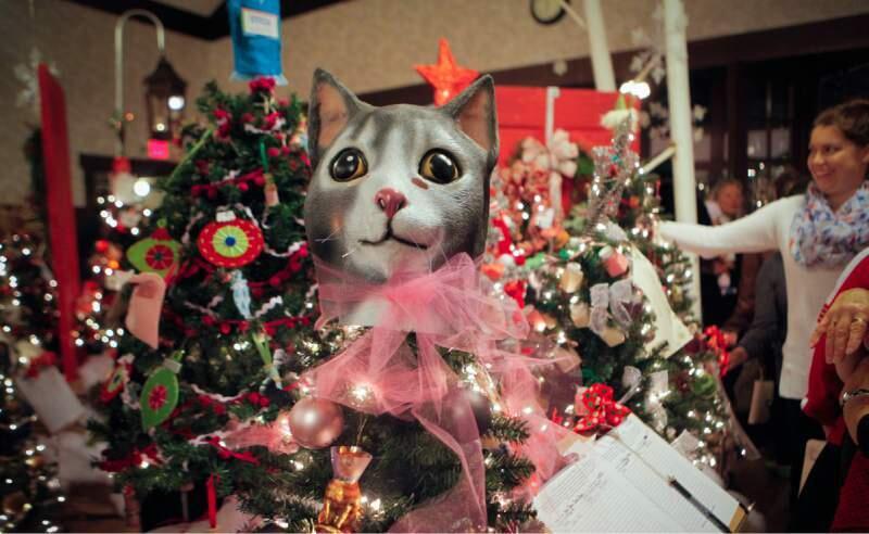 Last year's 'cat lady' tree, donated by Heebe Jeebe General Store, was a huge hit.PHOTOS BY CRISSY PASQUAL