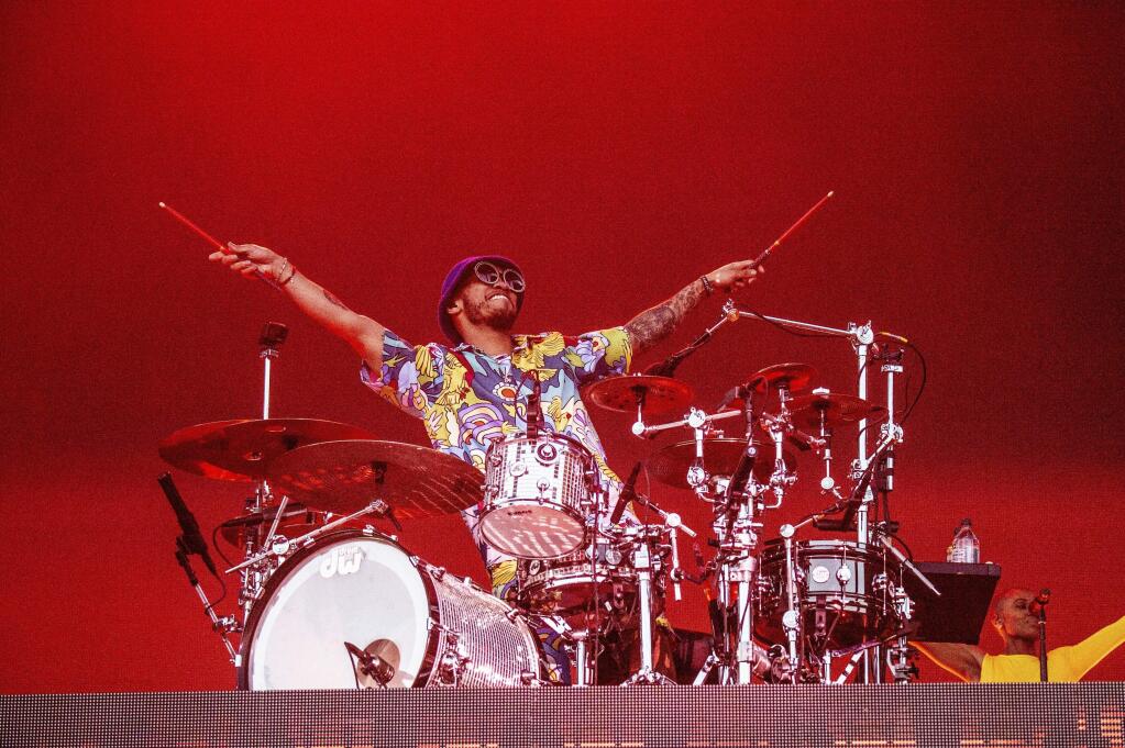 Anderson .Paak performs at the Coachella Music & Arts Festival at the Empire Polo Club on Friday, April 12, 2019, in Indio, Calif. (Photo by Amy Harris/Invision/AP)