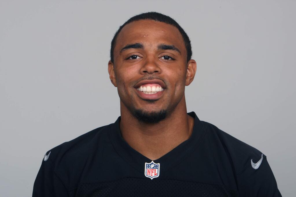 This is a 2014 photo of Andre Holmes of the Oakland Raiders NFL football team. This image reflects the Oakland Raiders active roster as of Monday, June 16, 2014 when this image was taken. (AP Photo)