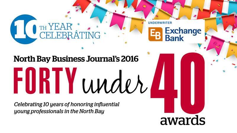 On Wednesday, April 20, the North Bay Business Journal held their 10th annual Forty Under 40 Awards Gala, honoring forty influential people under the age of 40 who are making a difference in our community. Click through to see 40 of the North Bay's most significant professionals younger than 40.