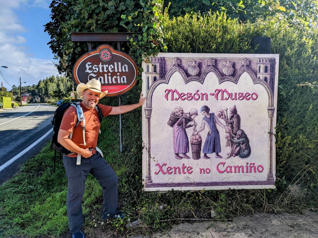 Houston Porter poses during a 70-mile walking-and-eating trip from Ferrol, Spain to Santiago de Compostela, Spain on the Camino de Santiago. (Photo courtesy Houston Porter/Argus-Courier)