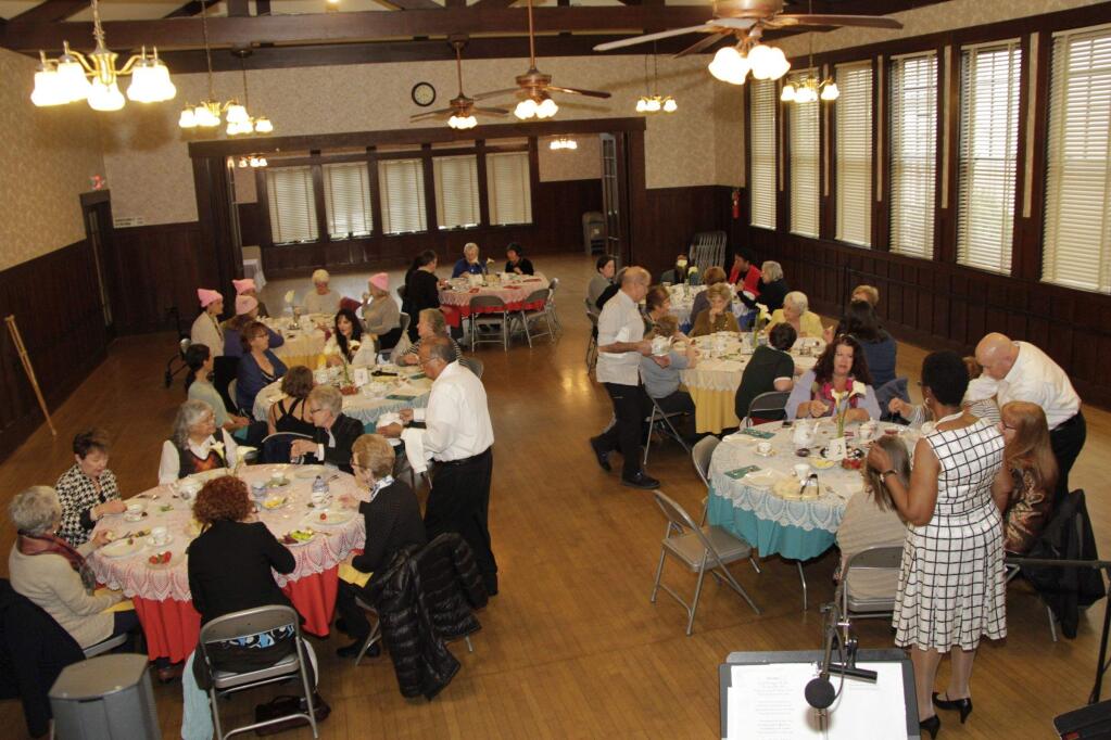 An Afternoon Tea held at the Petaluma Women's Club on March 26, 2017 celebrating Women's History Month in Sonoma County. JIM JOHNSON for the Argus Courier.