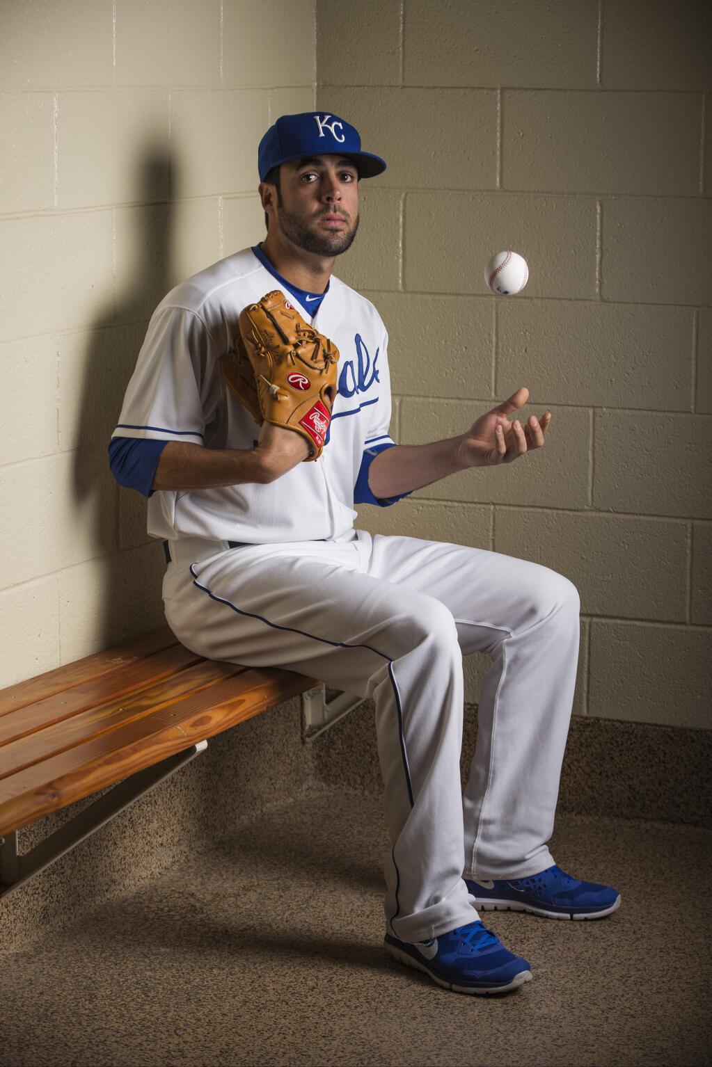 February 27, 2015: Pitcher Scott Alexander (73) poses for a portrait during the Kansas City Royals photo day in Surprise, AZ. (Icon Sportswire via AP Images)