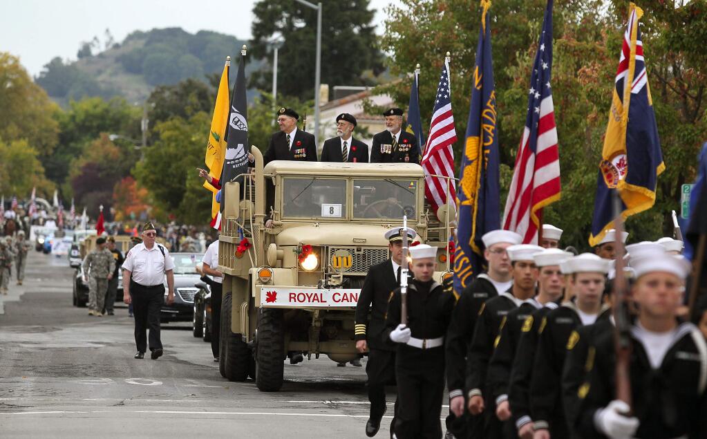 Petaluma Veterans Day Parade in 2011. (John Burgess / Press Democrat)