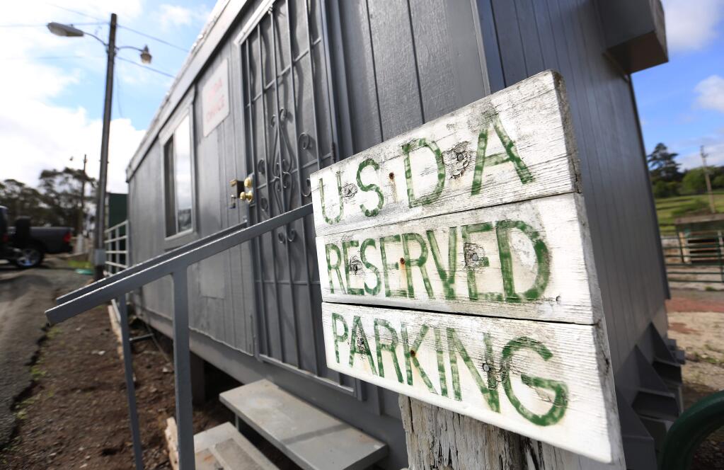USDA parking at the old Rancho Feeding Corp. (KENT PORTER/ PD FILE, 2014)