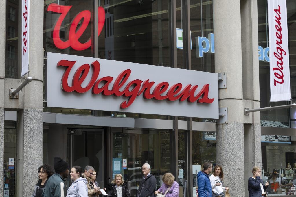 Walgreens Boots Alliance announced on June 27, 2023, that it is raising its cost-savings goal by 17% to $4.1 billion after a disappointing quarter — a move that comes just weeks after it said it was eliminating 10% of its corporate workforce.  (AP Photo/Michael Dwyer, File - Oct. 14, 2022)