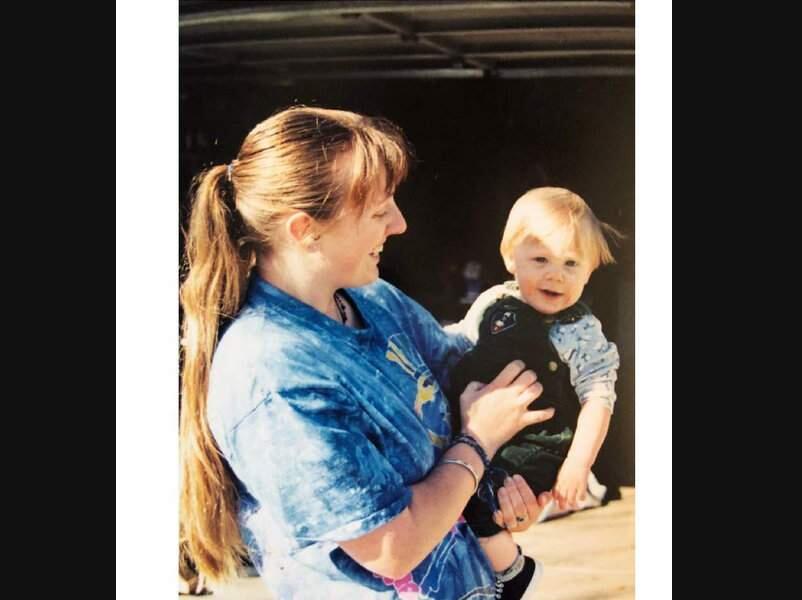 Ishi Ayita Barron Smith, the 44-year-old woman hit and killed by a vehicle while walking on Petaluma Hill Road Thursday, March 28, 2019, seen holding her son Liam, now 21, in an undated photo. (KATHI GULLEY)