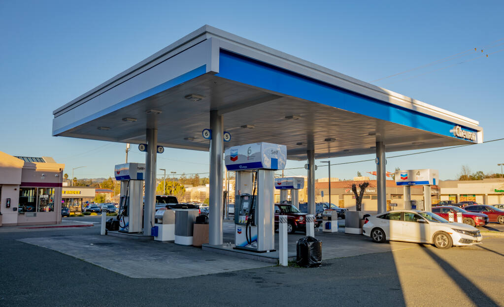 Ukiah-based Alam and Faizan Corp., owner of gas stations in Sonoma and several other Bay Area counties has been ordered to pay $500,000 to settle allegations that the corporation failed to follow state environmental laws. In Sonoma County, the judgment affected the Chevron gas station at 2225 Cleveland Ave. in Santa Rosa. January 27, 2023. (Chad Surmick / The Press Democrat)