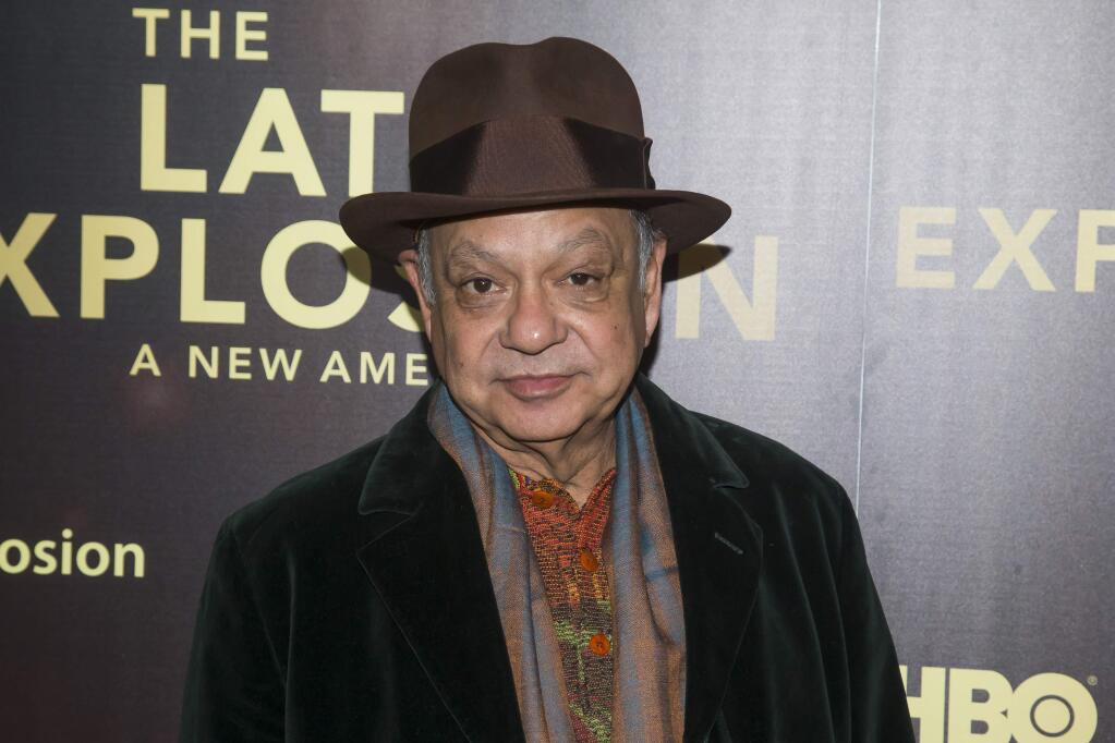 FILE - In this Nov. 10, 2015 file photo, Cheech Marin attends the premiere of the HBO documentary, 'The Latin Explosion: A New America', in New York. Comedian and legendary stoner Marin performs in a new public service announcement publicizing a California Secretary of State website for budding marijuana entrepreneurs. California on Friday, Dec. 15, 2017, began accepting applications from businesses that want to operate in the state's legal recreational marijuana industry next year. (Photo by Ben Hider/Invision/AP, File)
