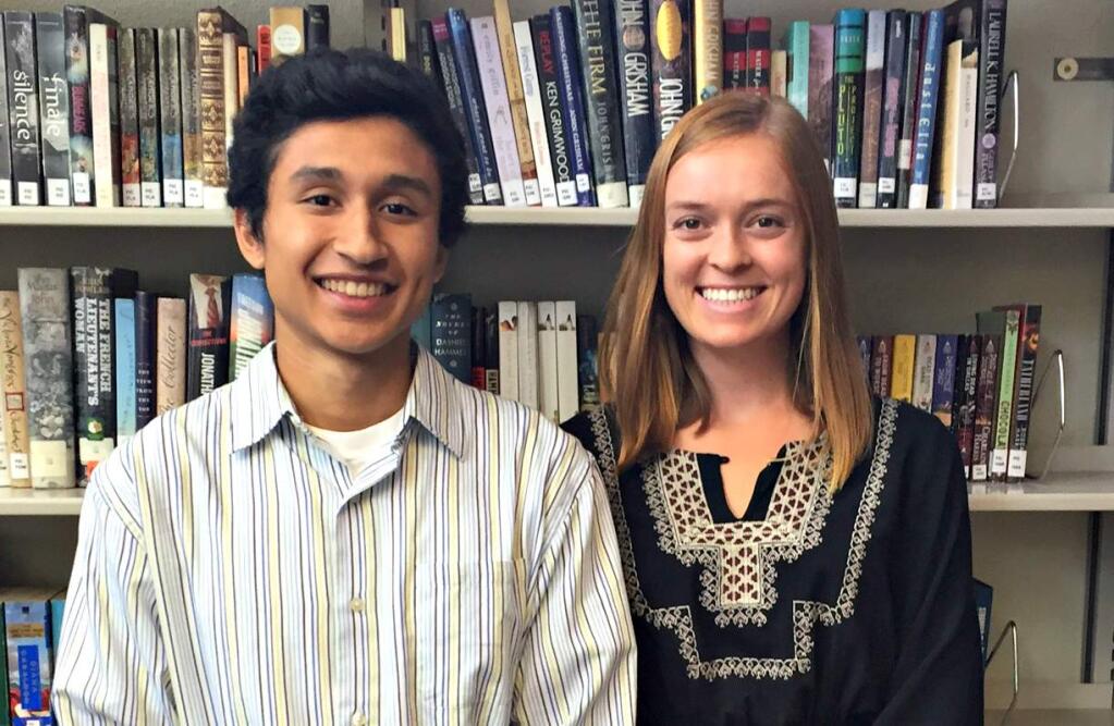 Edwin Reyes Herrera and Emma Stanfield are SVHS's 2015-2016 Students of the Year.